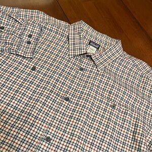 Patagonia Men's Pima Shirt Organic Cotton Long Sleeve Button Up Plaid Size XXL